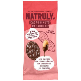 CACAHUETE RECUBIERTO DE CHOCOLATE CON LECHE 50G NATRULY