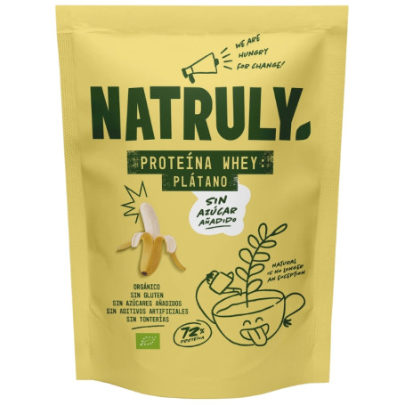 PROTEÍNA WHEY SABOR PLÁTANO BIO 350G NATRULY