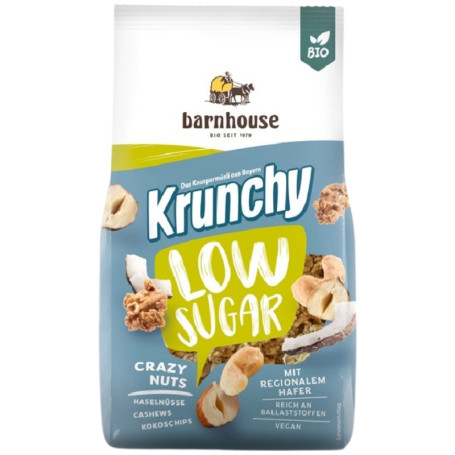 MUESLI KRUNCHY CON FRUTOS SECOS BAJO EN AZÚCAR 375G BARNHOUSE