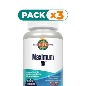 Pack 3x MAXIMUM NK 60 COMPRIMIDOS KAL