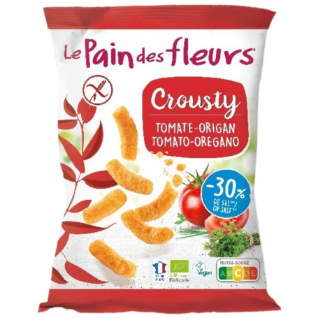 GANCHITO CROUSTY DE TOMATE Y ORÉGANO 75G LE PAIN DES FLEURS