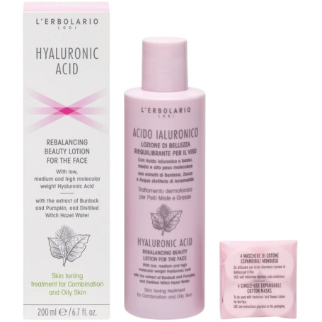 ÁCIDO HIALURÓNICO LOCIÓN FACIAL REEQUILIBRANTE 200ML L´ERBOLARIO
