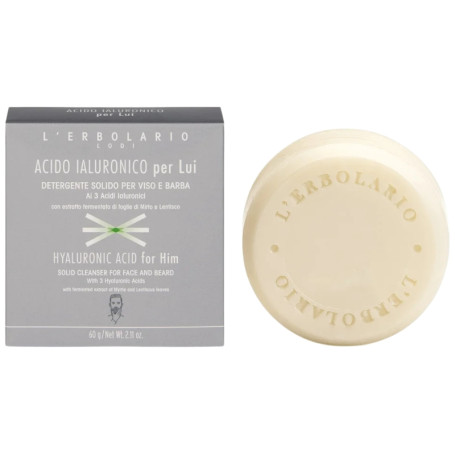ÁCIDO HIALURÓNICO HOMBRE JABÓN SÓLIDO FACIAL 60G L´ERBOLARIO