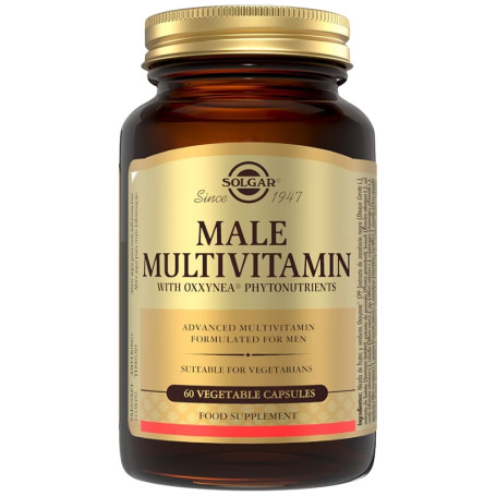 MALE MULTIVITAMIN 60 CÁPSULAS VEGETALES SOLGAR
