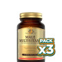 Pack 3x MALE MULTIVITAMIN 60 CÁPSULAS VEGETALES SOLGAR