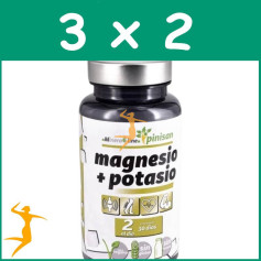 Pack 3x2 MAGNESIO + POTASIO 60 COMPRIMIDOS PINISAN