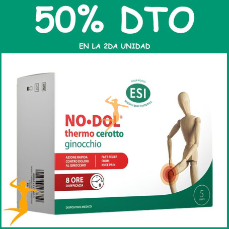 NODOL PARCHES TÉRMICOS PARA RODILLA 5 UNIDADES ESI OFERTA 2 UD
