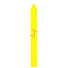 VELA BUJÍA AMARILLA 20CM ORO DE LOS ANDES
