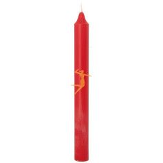 VELA BUJÍA ROJA 20CM ORO DE LOS ANDES