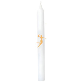 VELA BUJIA BLANCA 20CM ORO DE LOS ANDES