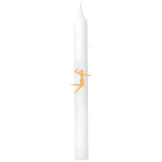 VELA BUJIA BLANCA 20CM ORO DE LOS ANDES