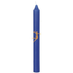 VELA BUJÍA AZUL 20CM ORO DE LOS ANDES