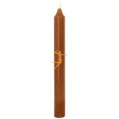 VELA BUJÍA MARRÓN 20CM ORO DE LOS ANDES