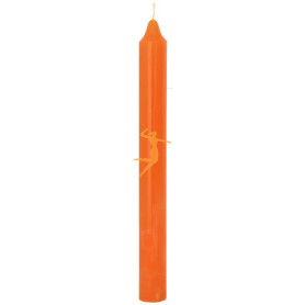 VELA BUJÍA NARANJA 20CM ORO DE LOS ANDES