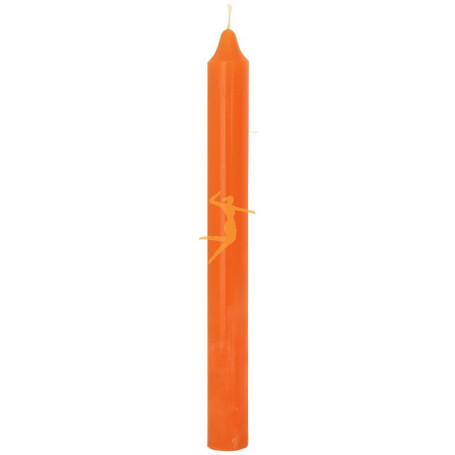 VELA BUJÍA NARANJA 20CM ORO DE LOS ANDES
