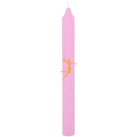 VELA BUJÍA ROSA 20CM ORO DE LOS ANDES