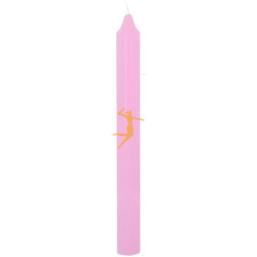 VELA BUJÍA ROSA 20CM ORO DE LOS ANDES