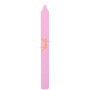VELA BUJÍA ROSA 20CM ORO DE LOS ANDES