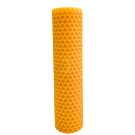 VELA MIEL DE ABEJA 15CM ORO DE LOS ANDES