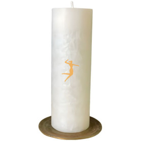 VELA BLANCA DE COCO 100% VEGETAL ORO DE LOS ANDES