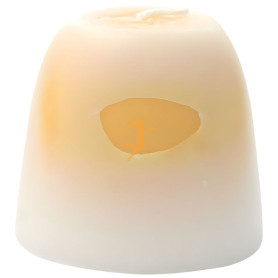 VELA EMOCIONAL ARTESANA AMARILLA 100% VEGETAL ORO DE LOS ANDES