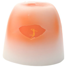VELA EMOCIONAL ARTESANA NARANJA 100% VEGETAL ORO DE LOS ANDES