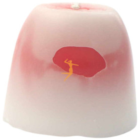 VELA EMOCIONAL ARTESANA ROJA 100% VEGETAL ORO DE LOS ANDES