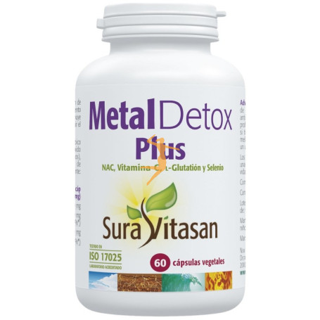 METAL DETOX PLUS 60 CÁPSULAS SURA VITASAN