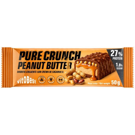 BARRITA PROTEICA CRUJIENTE CON CREMA DE CACAHUETE 50G VIT.O.BEST