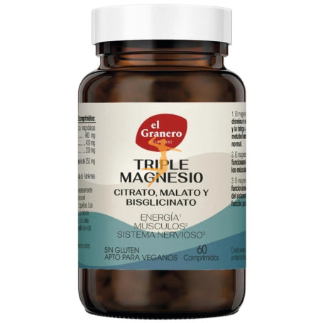 TRIPLE MAGNESIO 60 COMPRIMIDOS EL GRANERO