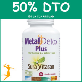 METAL DETOX PLUS 60 CÁPSULAS SURA VITASAN OFERTA 2 UD