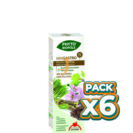 Pack 6x PHYTO-BIOPOLE Nº15 MIX-GASTRO 50Ml. INTERSA