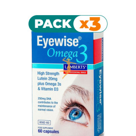 Pack 3x EYEWISE OMEGA 3 60 CAPSULAS LAMBERTS