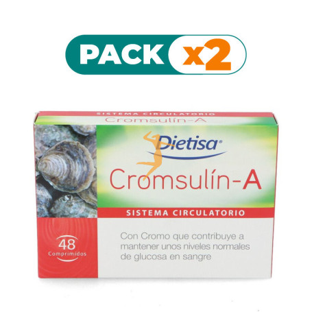 Pack 2x CROMSULÍN-A 48 COMPRIMIDOS DIETISA