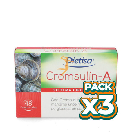 Pack 3x CROMSULÍN-A 48 COMPRIMIDOS DIETISA