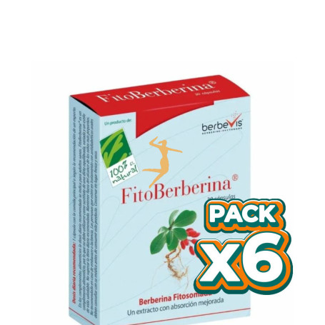 Pack 6x FitoBerberina® 30 cápsulas CIENPORCIEN NATURAL