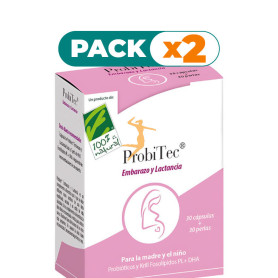 Pack 2x PROBITEC® EMBARAZO Y LACTANCIA (30 CÁP+30PERLAS) 100% NATURAL
