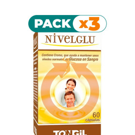 Pack 3x NIVELGLU NUEVA FORMULA 60 CAPSULAS TONGIL