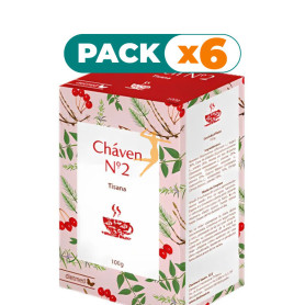 Pack 6x TÉ Nº2 CHÁVEN 100G DIETMED