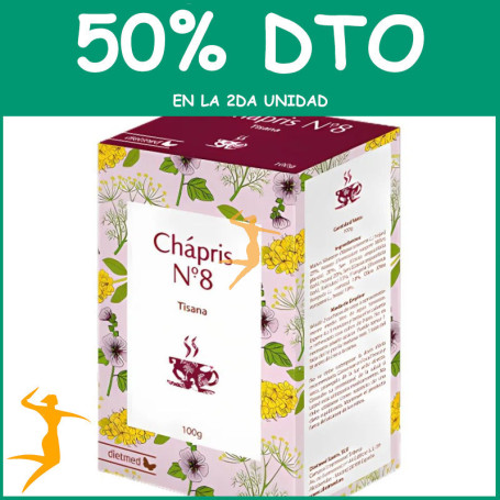 TÉ Nº8 CHÁPRIS 100G DIETMED OFERTA 2 UD