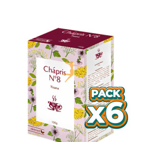 Pack 6x TÉ Nº8 CHÁPRIS 100G DIETMED
