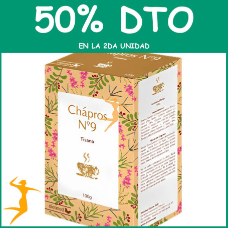 TÉ Nº9 CHÁPROS 100G DIETMED OFERTA 2 UD