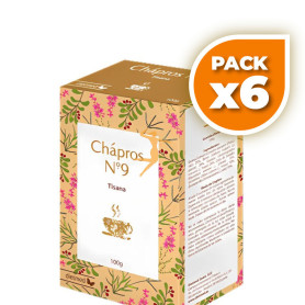 Pack 6x TÉ Nº9 CHÁPROS 100G DIETMED
