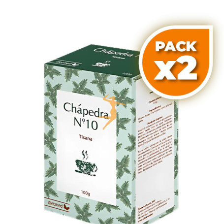 Pack 2x TÉ Nº10 CHÁPEDRA 100G DIETMED