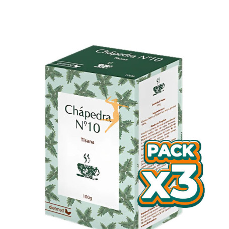 Pack 3x TÉ Nº10 CHÁPEDRA 100G DIETMED