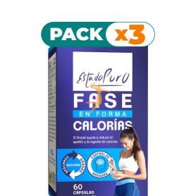 Pack 3x FASE CALORÍAS 60 CÁPSULAS ESTADO PURO