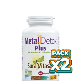 Pack 2x METAL DETOX PLUS 60 CÁPSULAS SURA VITASAN