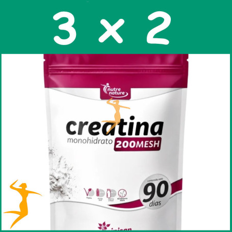 Pack 3x2 CREATINA 200 MESH 270G PINISAN