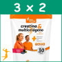 Pack 3x2 CREATINA Y MULTICOLÁGENO 270Gr PINISAN