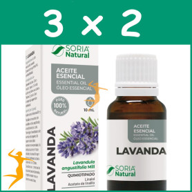 Pack 3x2 ACEITE ESENCIAL DE LAVANDA 10ML SORIA NATURAL